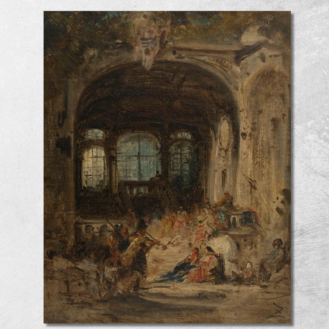 Festa In Un Palazzo A Napoli Félix Ziem fzm37 quadro stampato su tela Festa In Un Palazzo A Napoli Félix Ziem fzm37 quadro stampato su tela