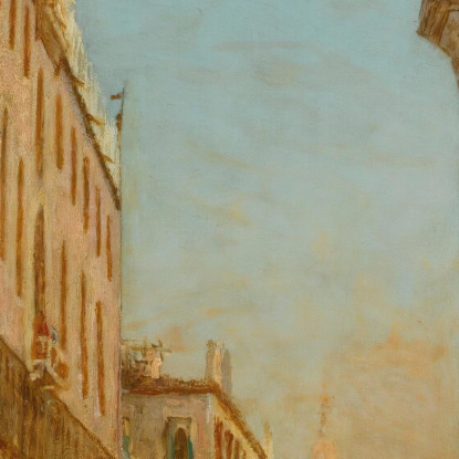 La Colonna Del Leone Di San Marco Sul Molo Félix Ziem fzm52 quadro stampato su tela