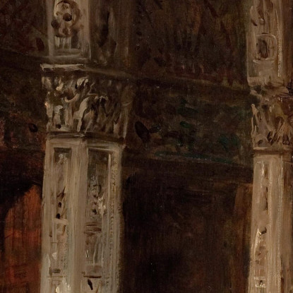 L'Uscita Del Palazzo Ducale Sotto Il Ponte Dei Sospiri Félix Ziem fzm60 quadro stampato su tela