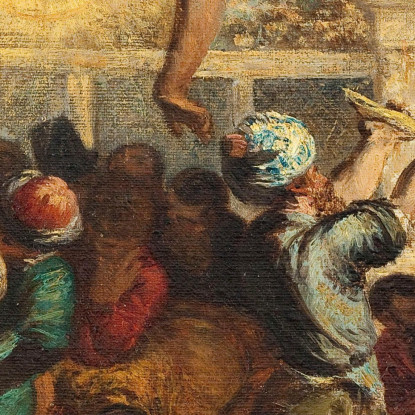 Il Miracolo Dello Schiavo Copia Da Tintoretto O Il Martirio Di San Marco Félix Ziem fzm68 quadro stampato su tela