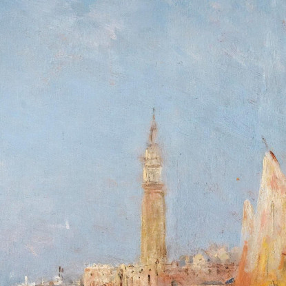 Il Palazzo Ducale Di Venezia Félix Ziem fzm70 quadro stampato su tela