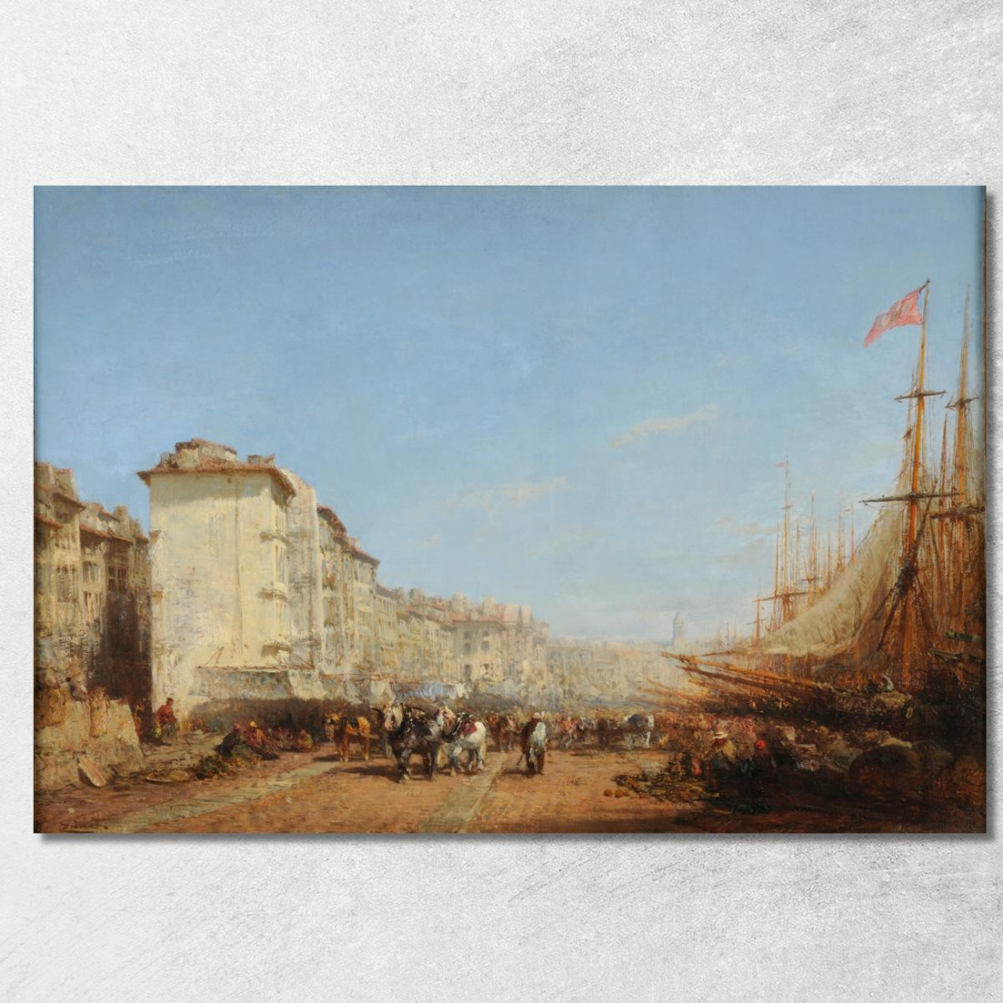 Marsiglia Il Vecchio Porto Félix Ziem fzm93 quadro stampato su tela Marsiglia Il Vecchio Porto Félix Ziem fzm93 quadro stampato su tela