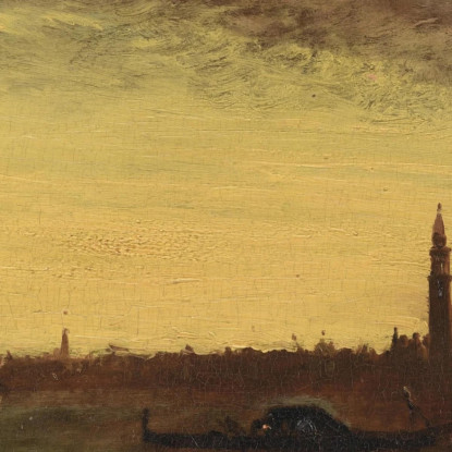 Venezia Al Crepuscolo Félix Ziem fzm138 quadro stampato su tela