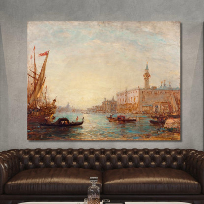 Venezia Il Palazzo Ducale 2 Félix Ziem fzm146 quadro stampato su tela
