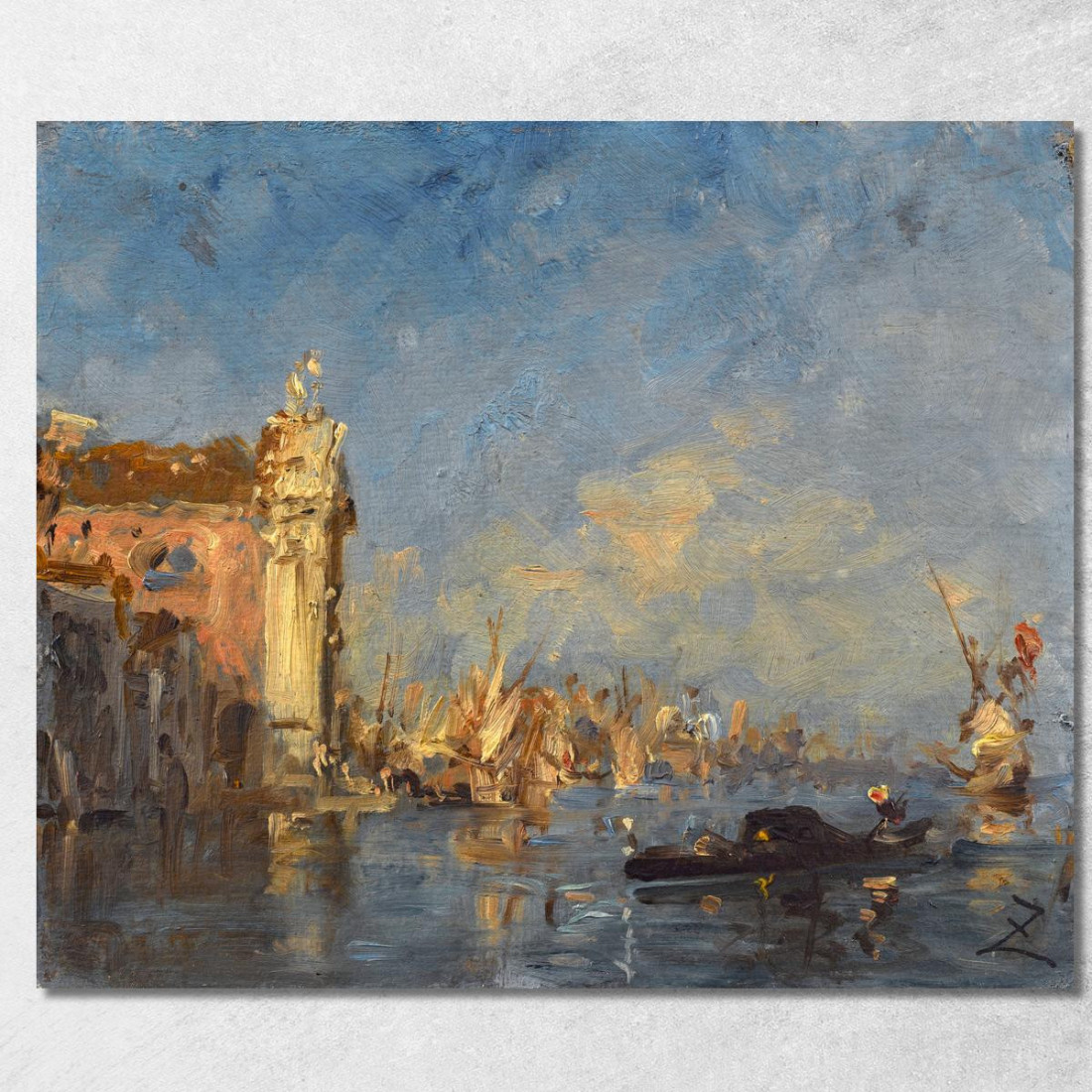 Venezia La Chiesa Dei Gesuati Félix Ziem fzm148 quadro stampato su tela Venezia La Chiesa Dei Gesuati Félix Ziem fzm148 quadro stampato su tela