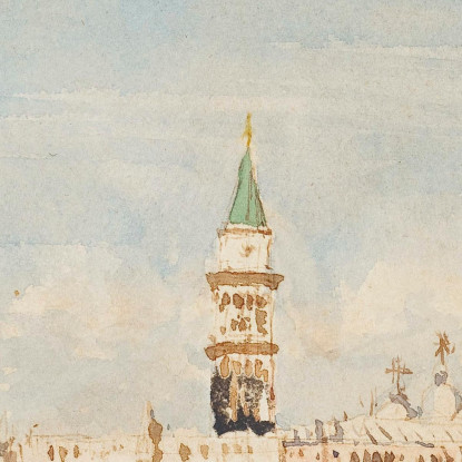 Venezia Félix Ziem fzm152 quadro stampato su tela