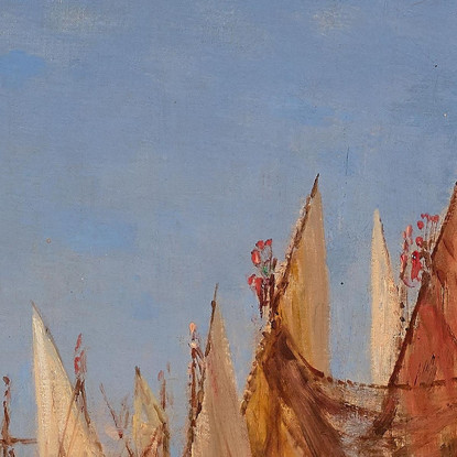 Veduta Di Venezia Con San Giorgio Maggiore Félix Ziem fzm160 quadro stampato su tela