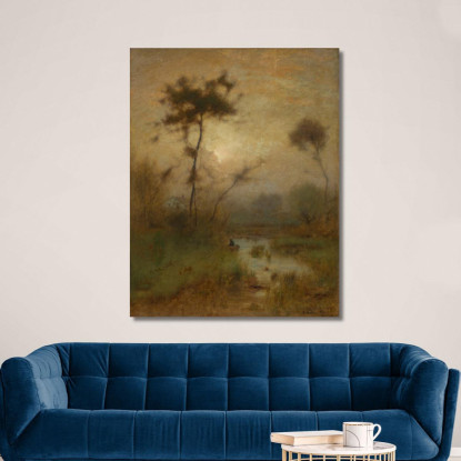 Un Mattino Argenteo George Inness gin2 quadro stampato su tela
