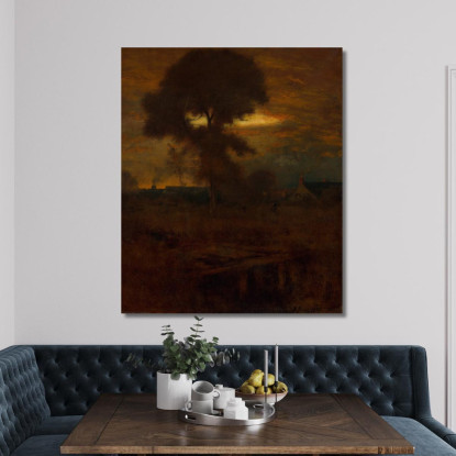 Bagliore Residuo George Inness gin7 quadro stampato su tela