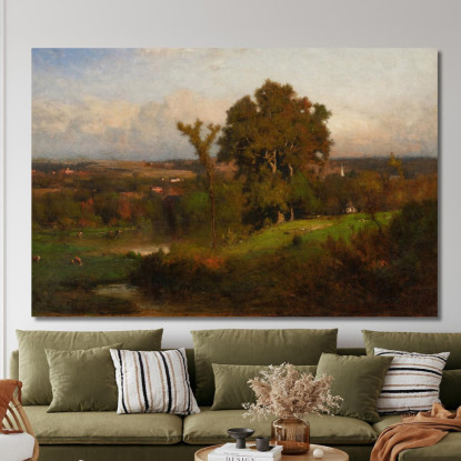 Autunno Vicino A Marshfield George Inness gin11 quadro stampato su tela