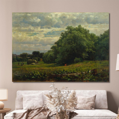 Tempo Di Raccolto George Inness gin36 quadro stampato su tela