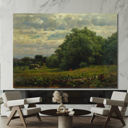 Tempo Di Raccolto George Inness gin36 quadro stampato su tela