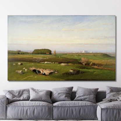 Nella Campagna Romana George Inness gin40 quadro stampato su tela