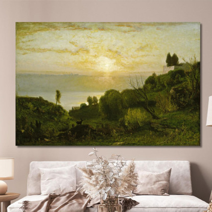 Lago Albano George Inness gin43 quadro stampato su tela
