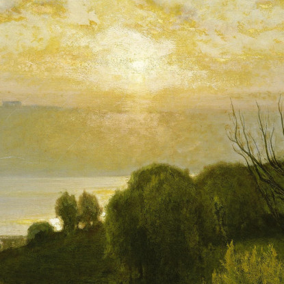 Lago Albano George Inness gin43 quadro stampato su tela