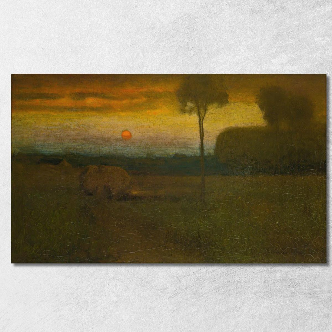 Paesaggio: Paesaggio Serale George Inness gin46 quadro stampato su tela Paesaggio: Paesaggio Serale George Inness gin46 quadro stampato su tela