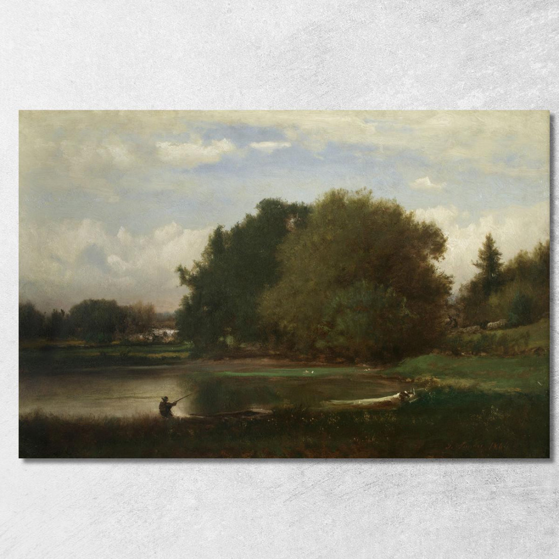 Paesaggio 5 George Inness gin50 quadro stampato su tela Paesaggio 5 George Inness gin50 quadro stampato su tela