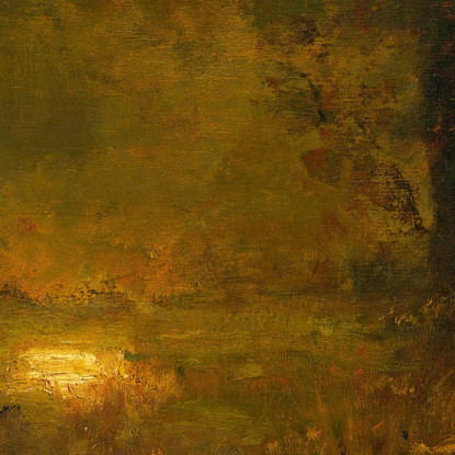 Paesaggio Al Tramonto: La Fine Della Giornata – Il Ritorno Del Veterano George Inness gin51 quadro stampato su tela
