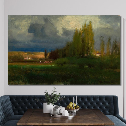 Studio Di Paesaggio George Inness gin52 quadro stampato su tela