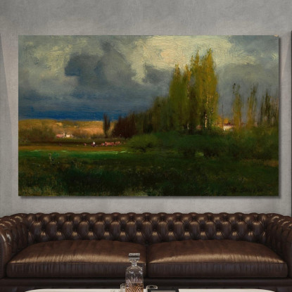 Studio Di Paesaggio George Inness gin52 quadro stampato su tela