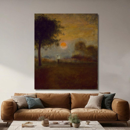 Moonrise 2 George Inness gin63 quadro stampato su tela
