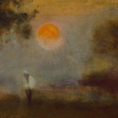 Moonrise 2 George Inness gin63 quadro stampato su tela