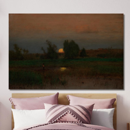 Moonrise George Inness gin64 quadro stampato su tela