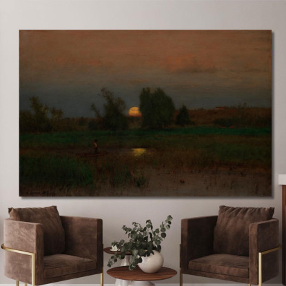 Moonrise George Inness gin64 quadro stampato su tela