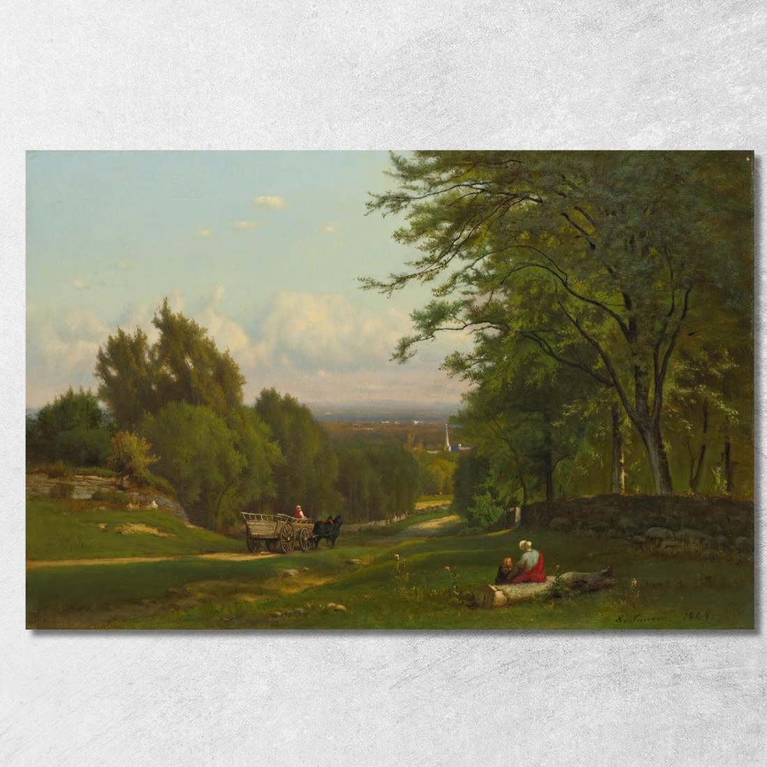 Vicino A Leeds New York George Inness gin65 quadro stampato su tela Vicino A Leeds New York George Inness gin65 quadro stampato su tela