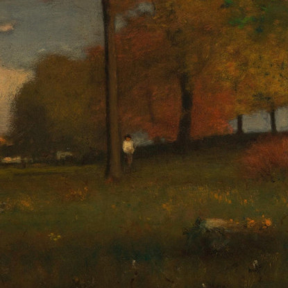 Vicino Al Villaggio Ottobre George Inness gin66 quadro stampato su tela