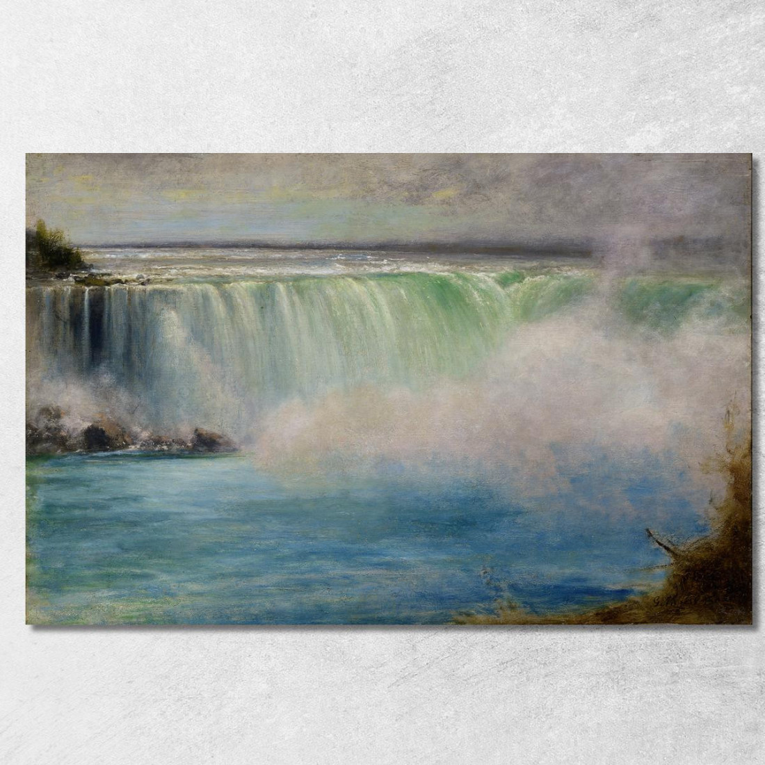 Cascate Del Niagara George Inness gin67 quadro stampato su tela Cascate Del Niagara George Inness gin67 quadro stampato su tela