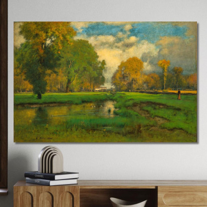 Ottobre George Inness gin69 quadro stampato su tela