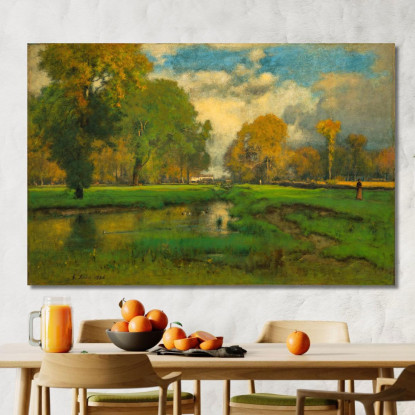 Ottobre George Inness gin69 quadro stampato su tela
