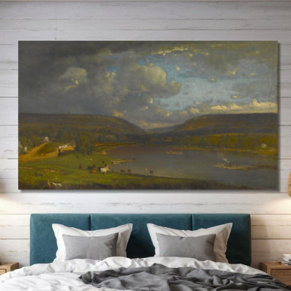Sul Fiume Delaware George Inness gin71 quadro stampato su tela