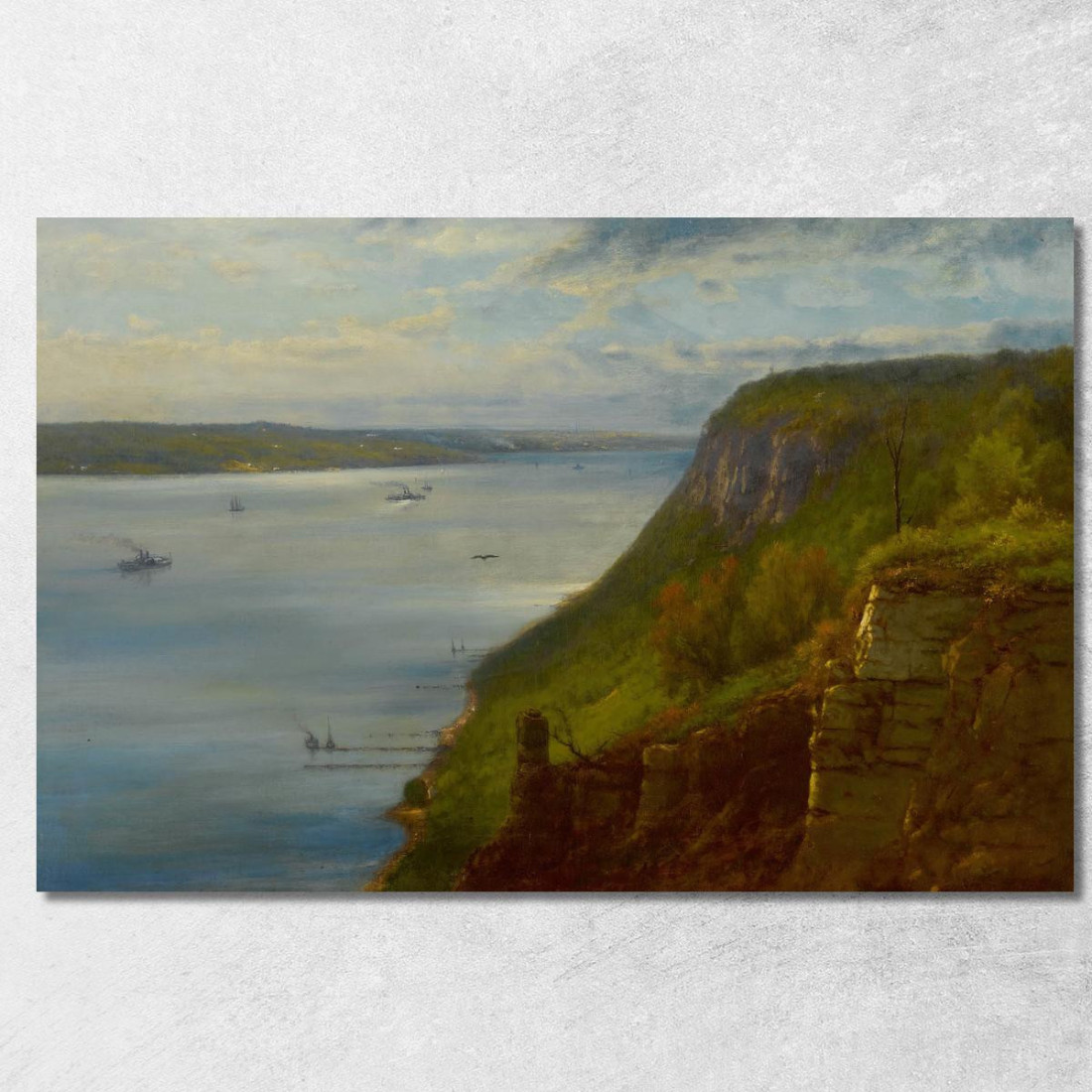 Palisades Sull'Hudson George Inness gin73 quadro stampato su tela