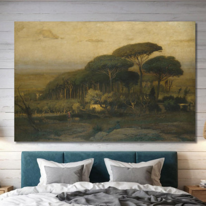 Boschetto Di Pini Della Villa Barberini George Inness gin77 quadro stampato su tela
