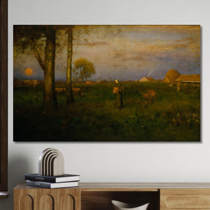 Tramonto George Inness gin83 quadro stampato su tela