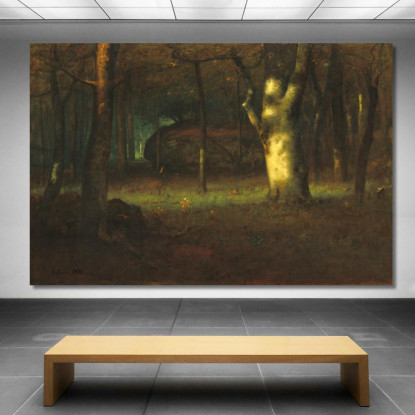 Tramonto Nei Boschi George Inness gin86 quadro stampato su tela