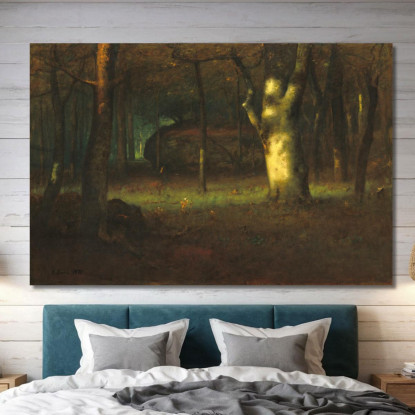 Tramonto Nei Boschi George Inness gin86 quadro stampato su tela