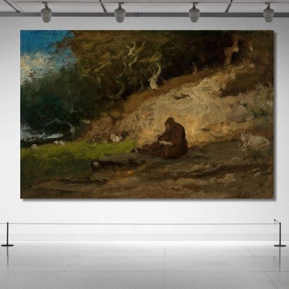 L'Eremita George Inness gin91 quadro stampato su tela