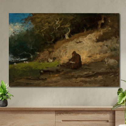 L'Eremita George Inness gin91 quadro stampato su tela