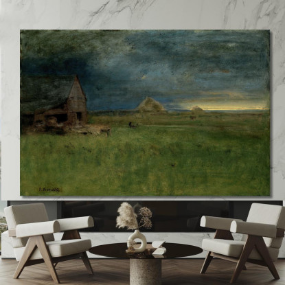 La Fattoria Solitaria Nantucket George Inness gin95 quadro stampato su tela