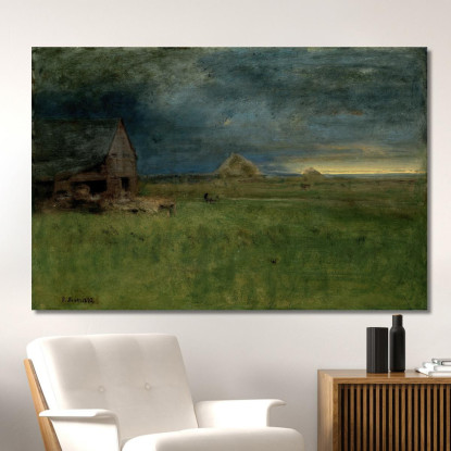 La Fattoria Solitaria Nantucket George Inness gin95 quadro stampato su tela