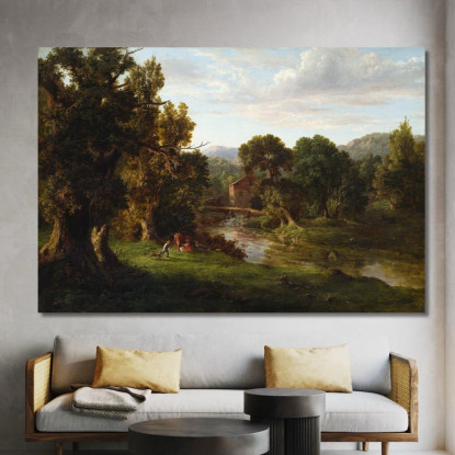 Il Vecchio Mulino George Inness gin98 quadro stampato su tela