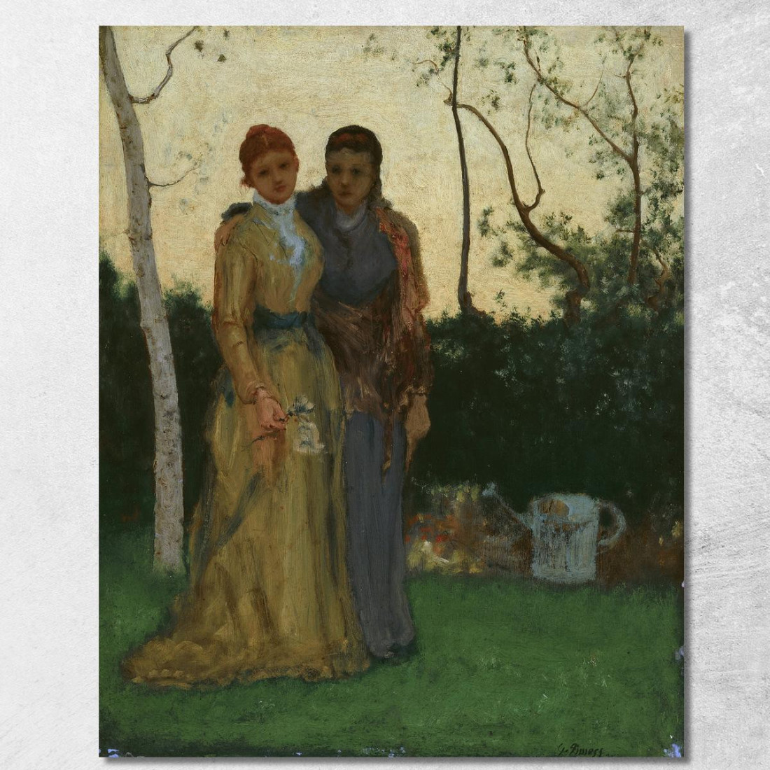 Le Sorelle George Inness gin100 quadro stampato su tela Le Sorelle George Inness gin100 quadro stampato su tela