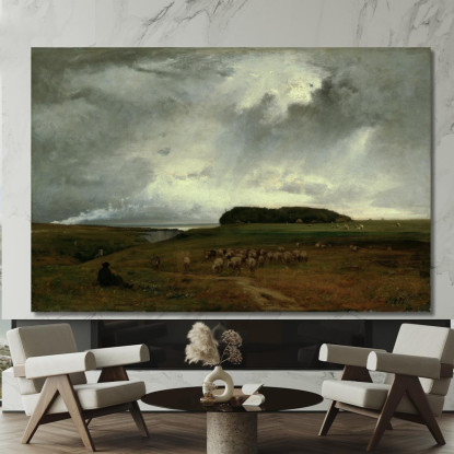 La Tempesta George Inness gin101 quadro stampato su tela