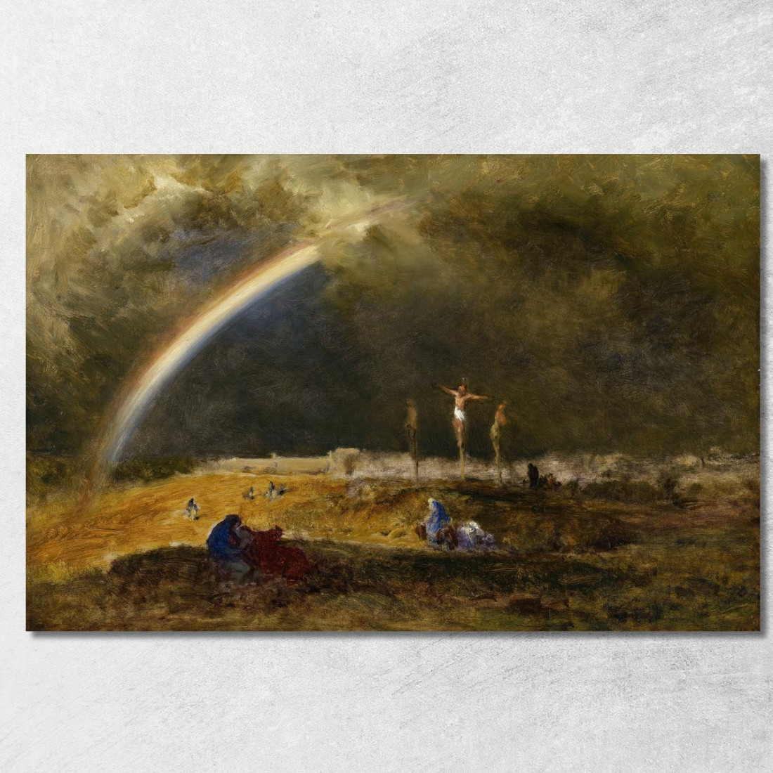 Il Trionfo Al Calvario George Inness gin102 quadro stampato su tela