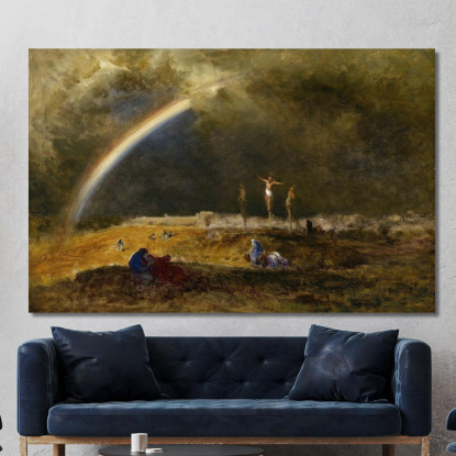 Il Trionfo Al Calvario George Inness gin102 quadro stampato su tela