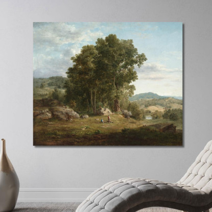 Il Taglialegna George Inness gin104 quadro stampato su tela