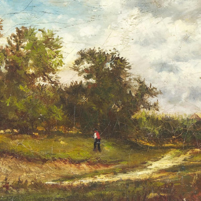 Pascio In Collina George Inness gin107 quadro stampato su tela